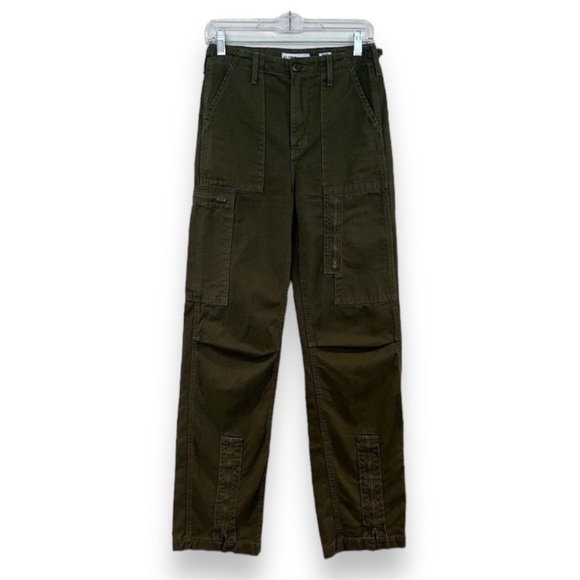 REDONE Originals Green Straight Leg High Waist Casual...
